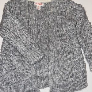 Toddler girls gray sweater
